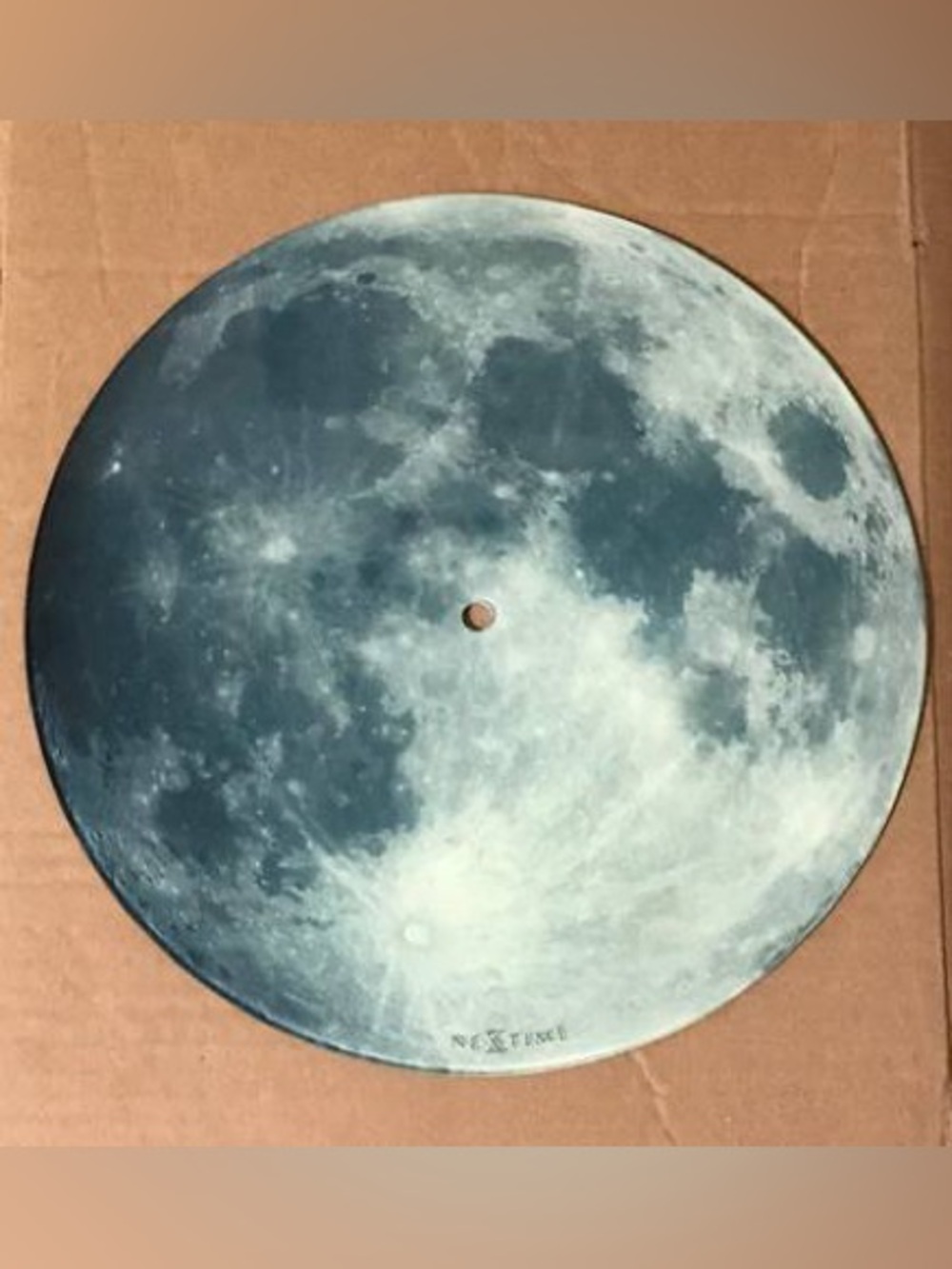Tempered Glass Decorative 'Full Moon' Wall Decor